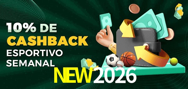 10% de bônus de cashback na NEW2026